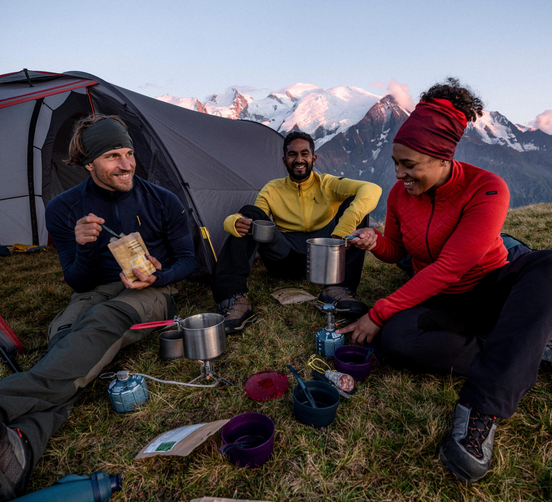 Eating on a trek