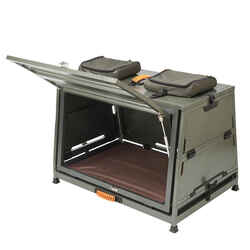 Folding Transport crate for 1 dog Aluminium 900