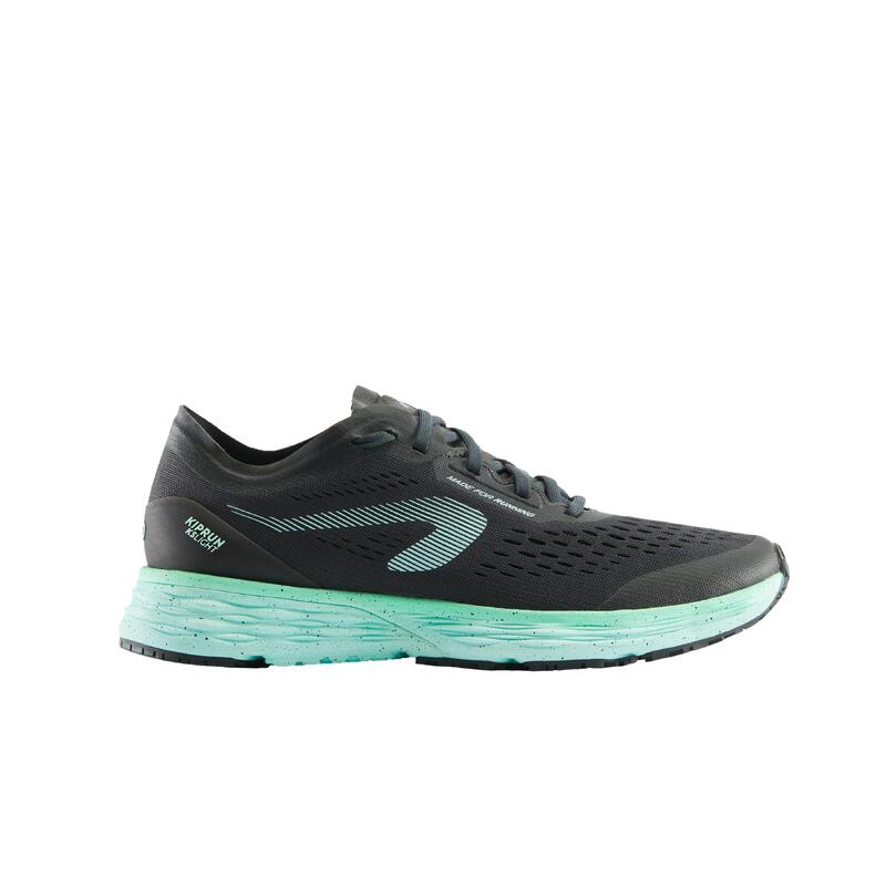 Scarpe running donna KIPRUN KS LIGHT nero-verde