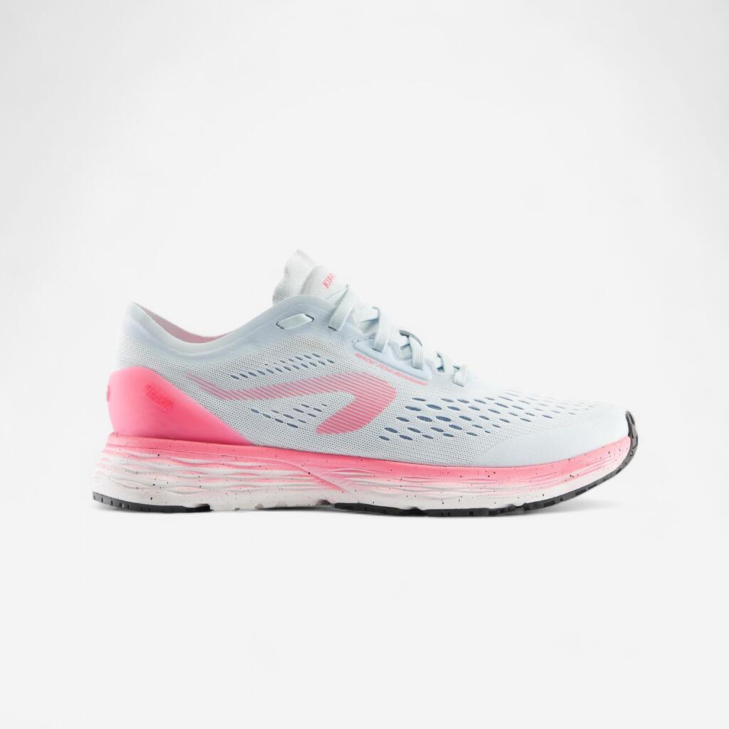 CHAUSSURE DE RUNNING FEMME KIPRUN KS LIGHT GRIS CLAIR ROSE