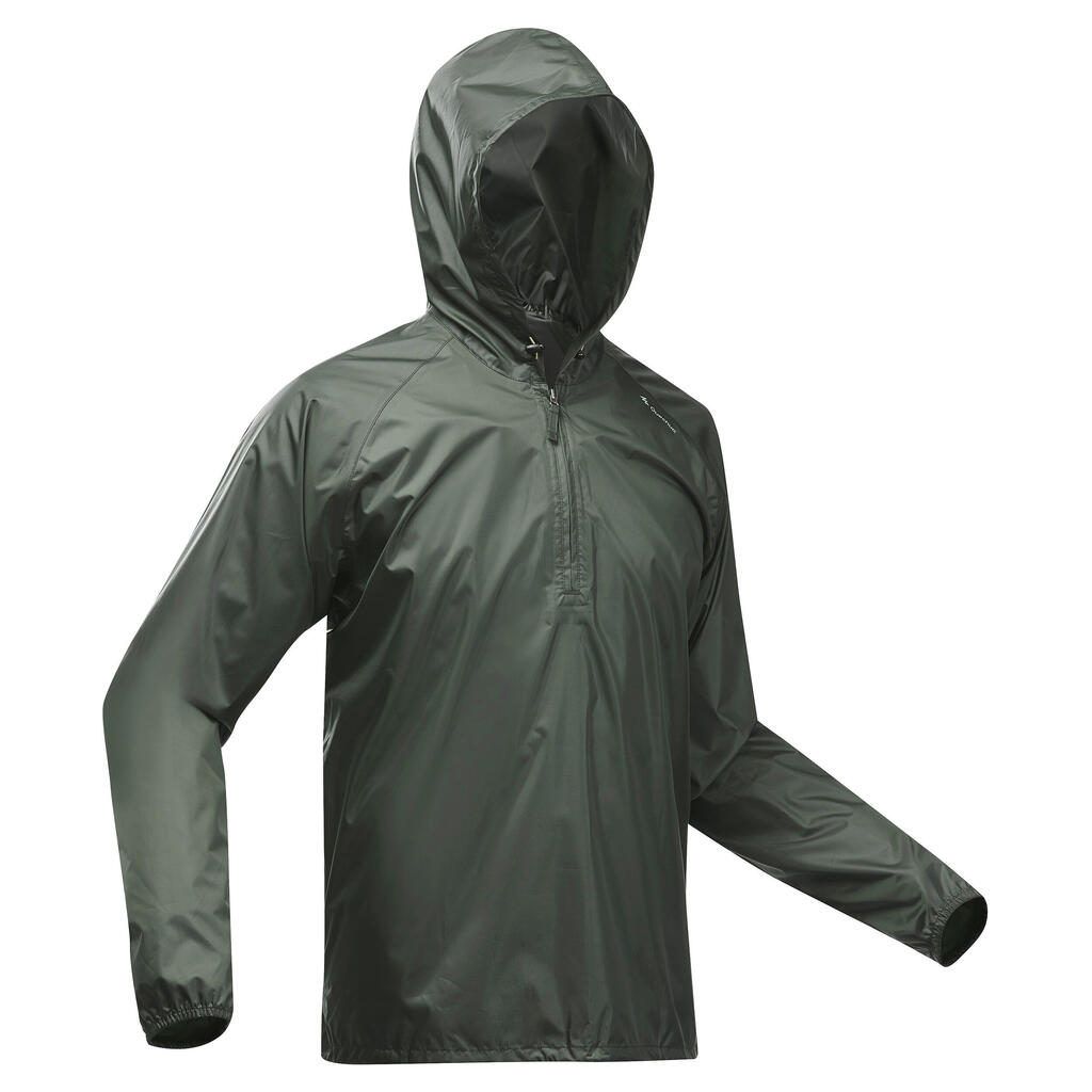 Men's Windproof and Water-repellent Hiking Jacket - Raincut 1/2 Zip