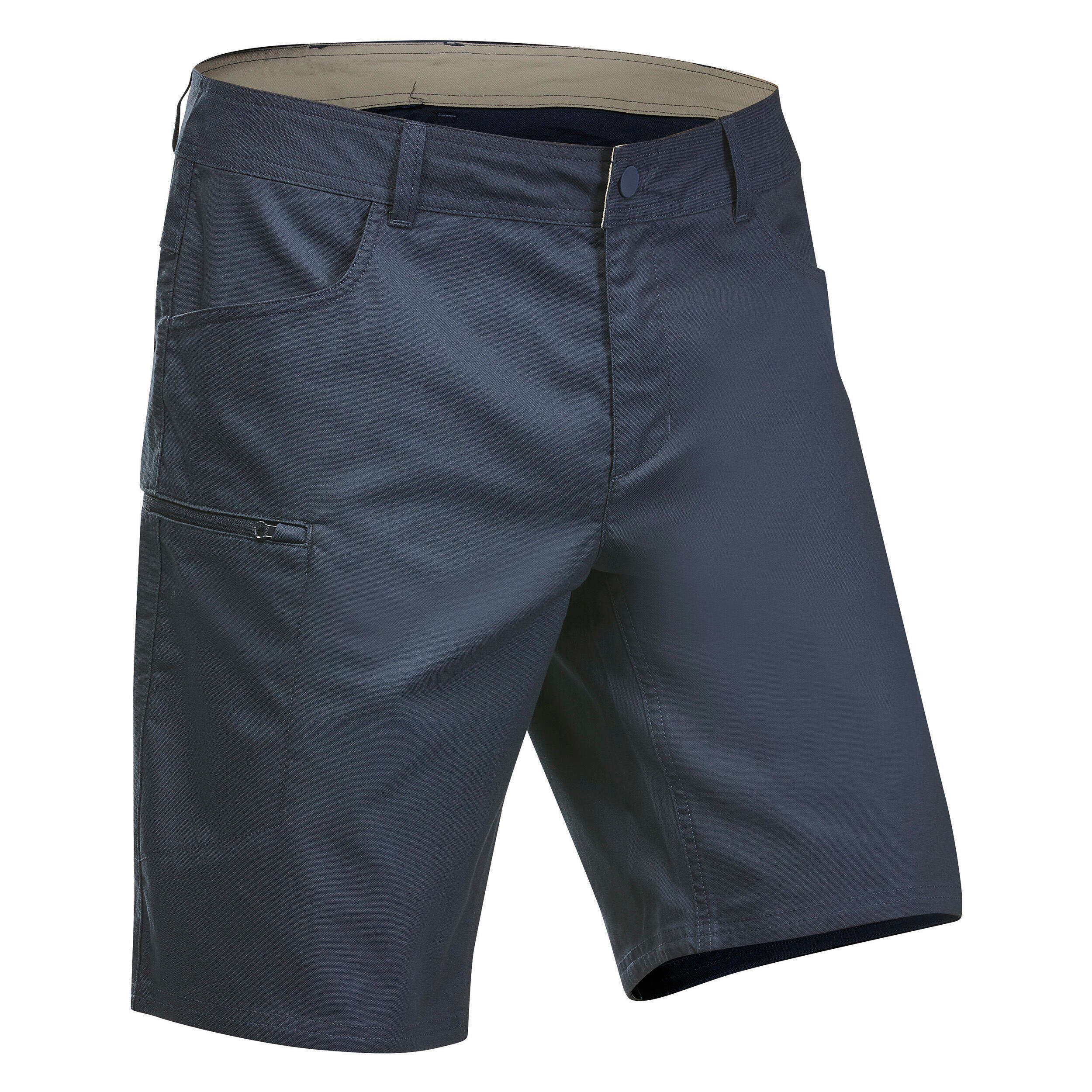 Pantalon Scurt Regular Drumetie In Natura Nh500 Bleumarin Barbati