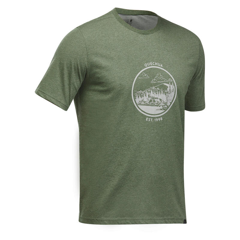 T-shirt trekking uomo NH100 verde