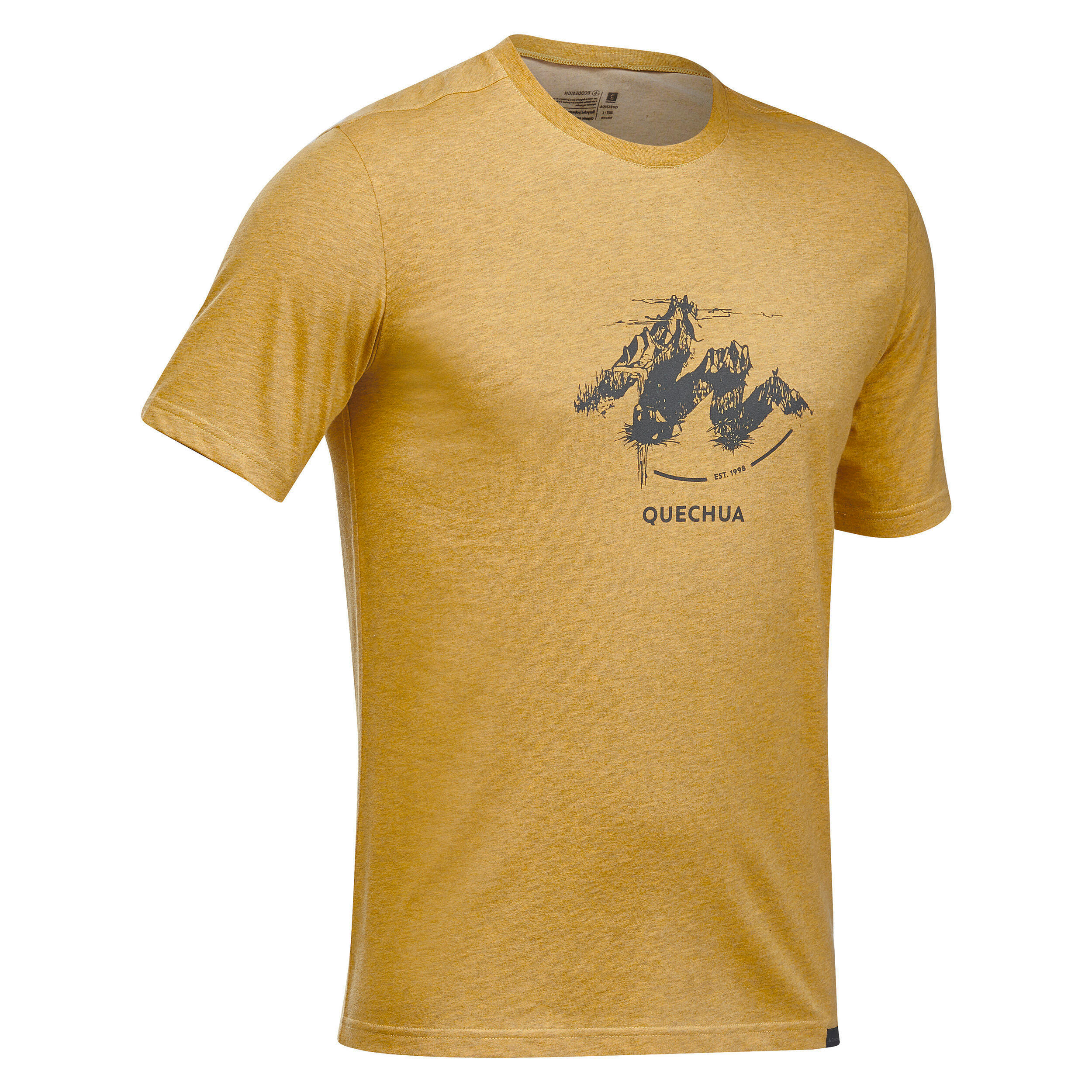 Men Hiking Breathable T-shirt - NH100 Ochre