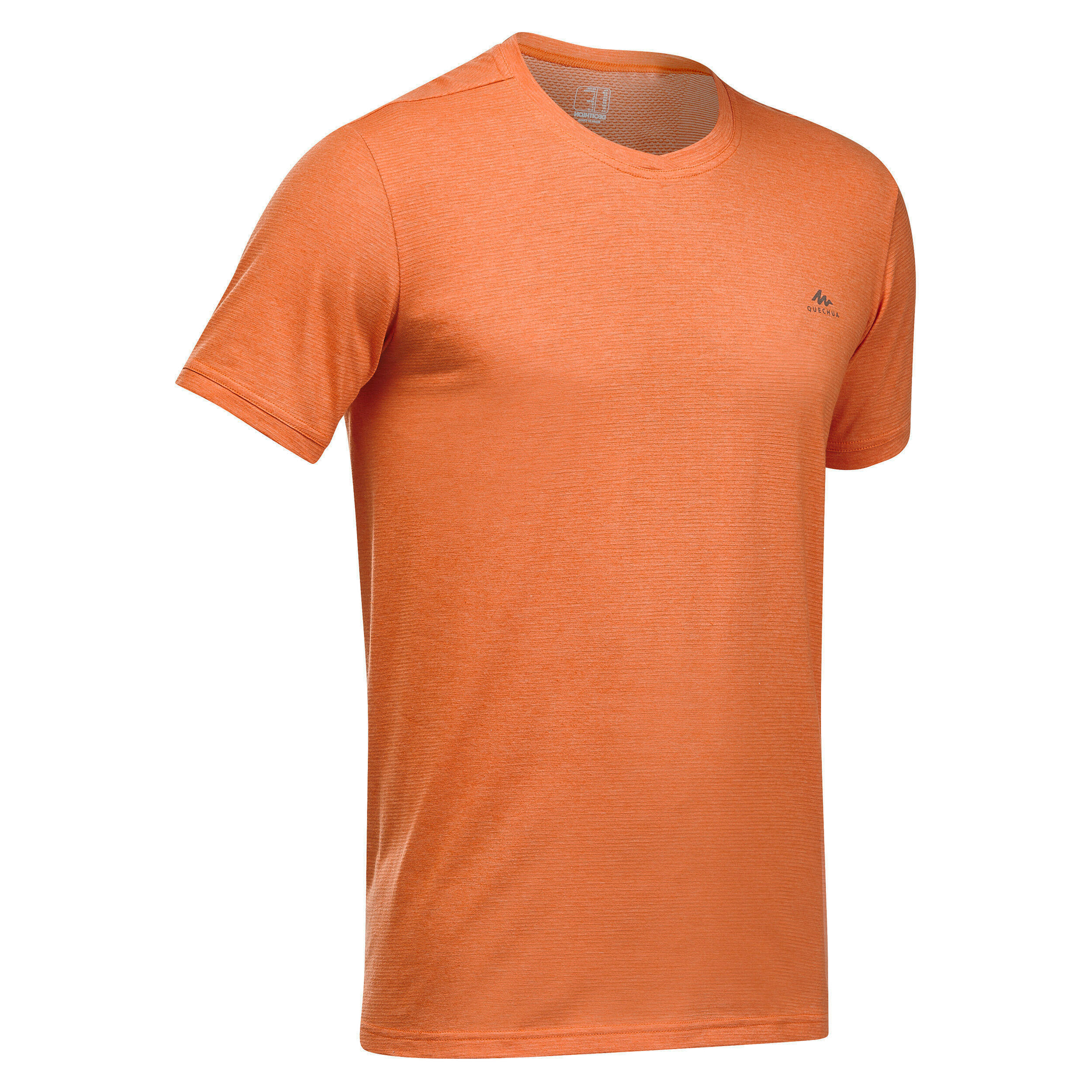 T-shirt Montagna Uomo Nh550 Fresh Arancione Quechua