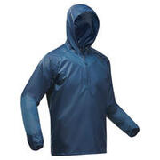 Men's Hiking Waterproof Half-Zip Jacket Raincut