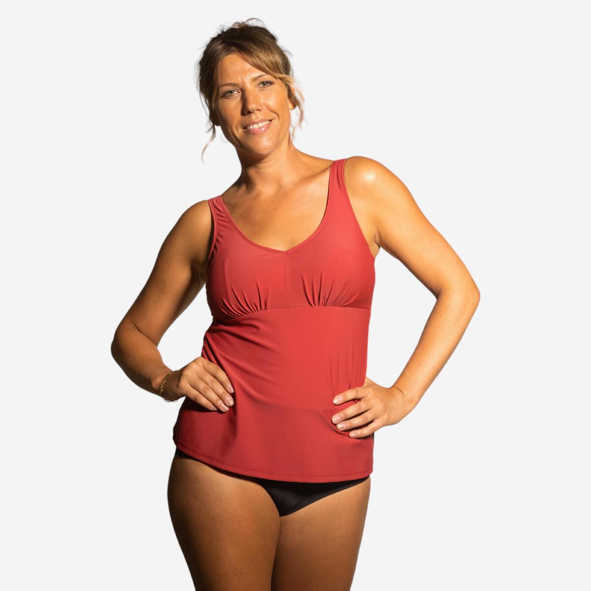 Maillot de bain tankini aquagym femme Lily rouge