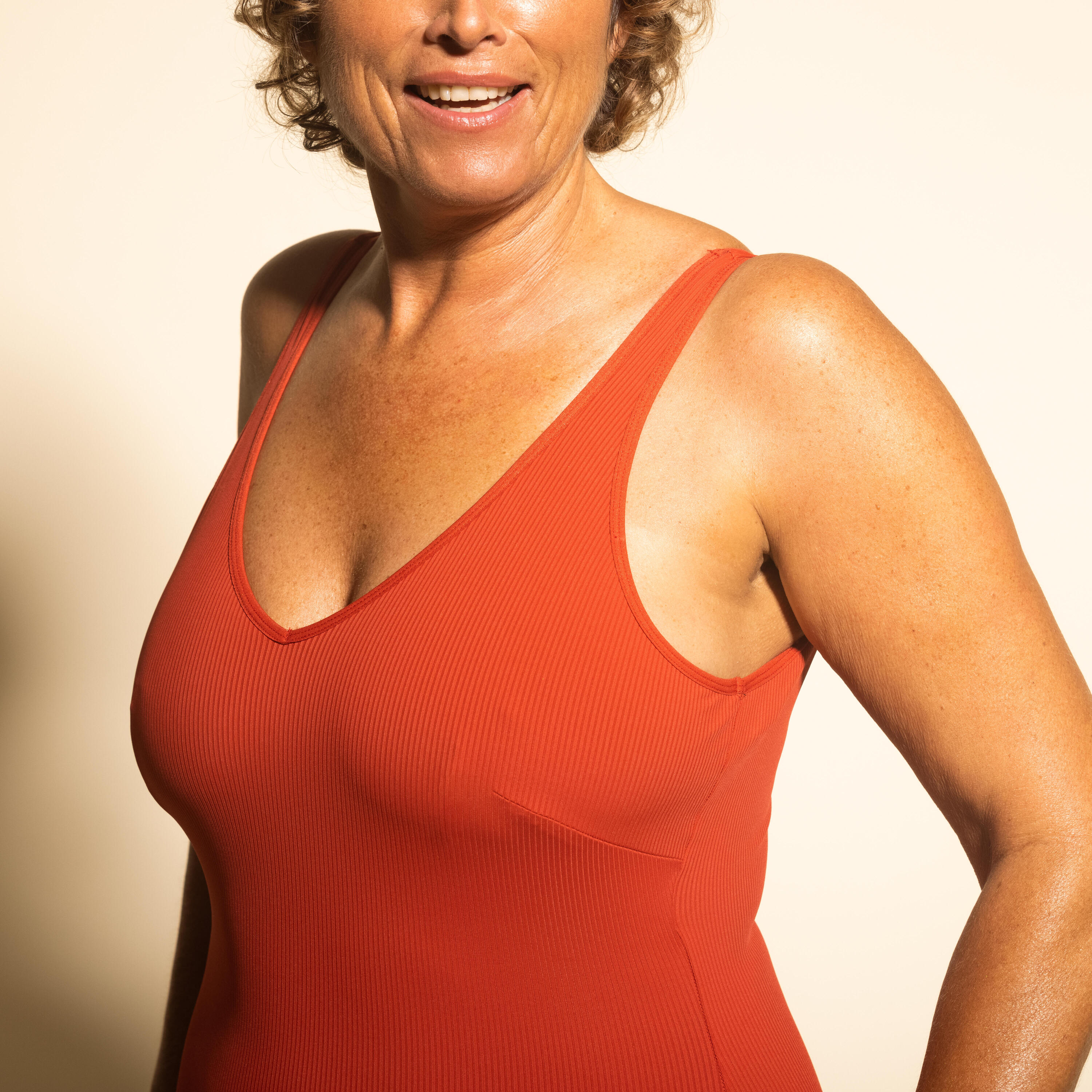Badeanzug Ines Aquagym Damen rot 7/24