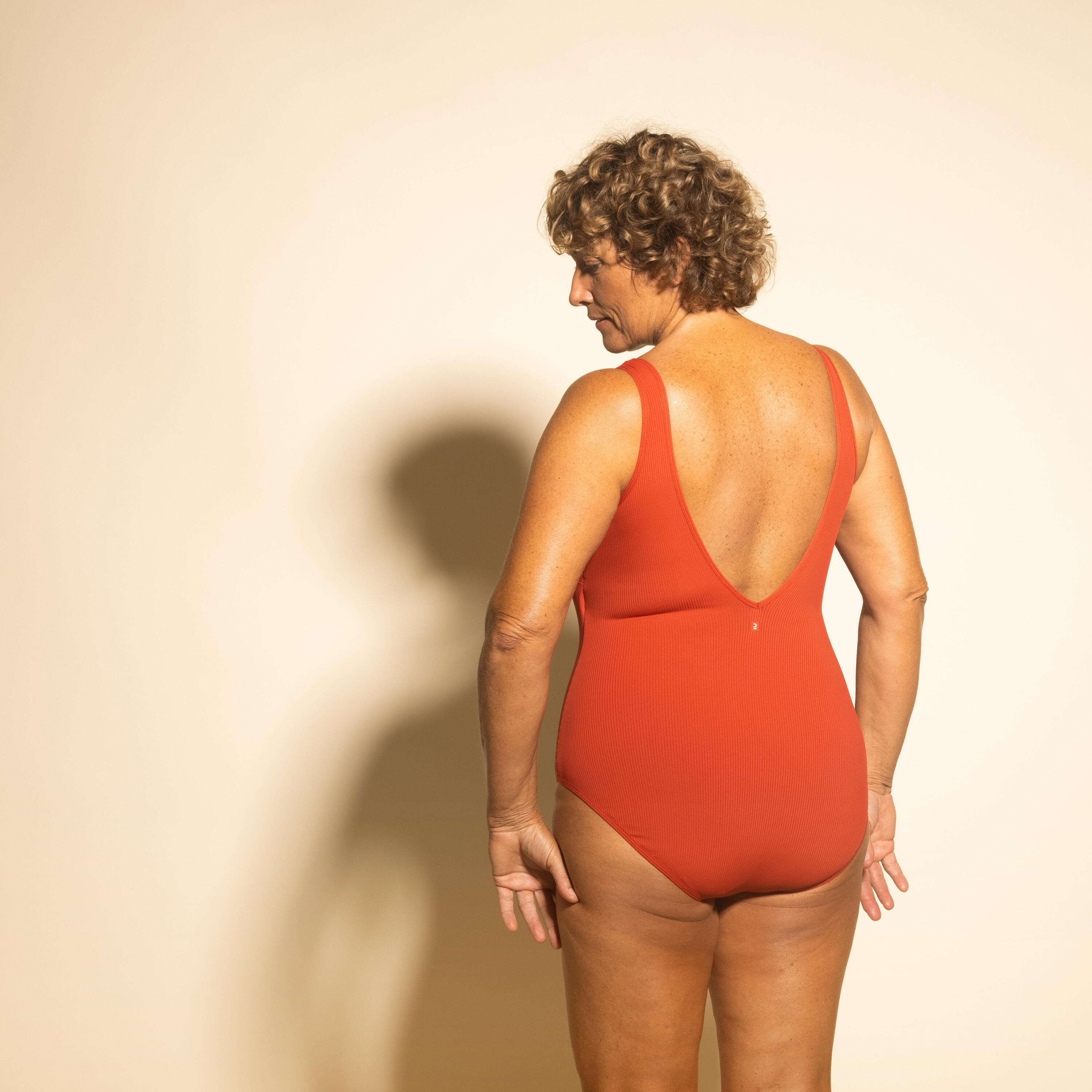 Badeanzug Ines Aquagym Damen rot 2/24