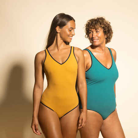 Women's Aquafit 1-piece Swimsuit Ines - Green