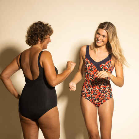 Women's Aquafitness One-Piece Swimsuit Karli - Lys Black