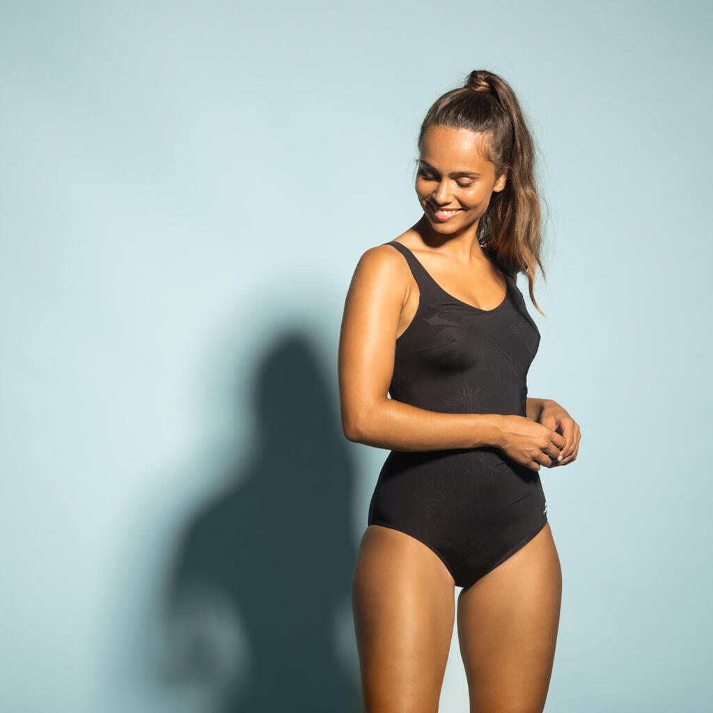 Sieviešu kopējais ūdens aerobikas peldkostīms “Karli Lys”, melns