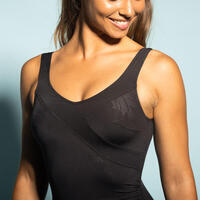 Crni ženski jednodelni kupaći kostim za fitnes u vodi KARLI