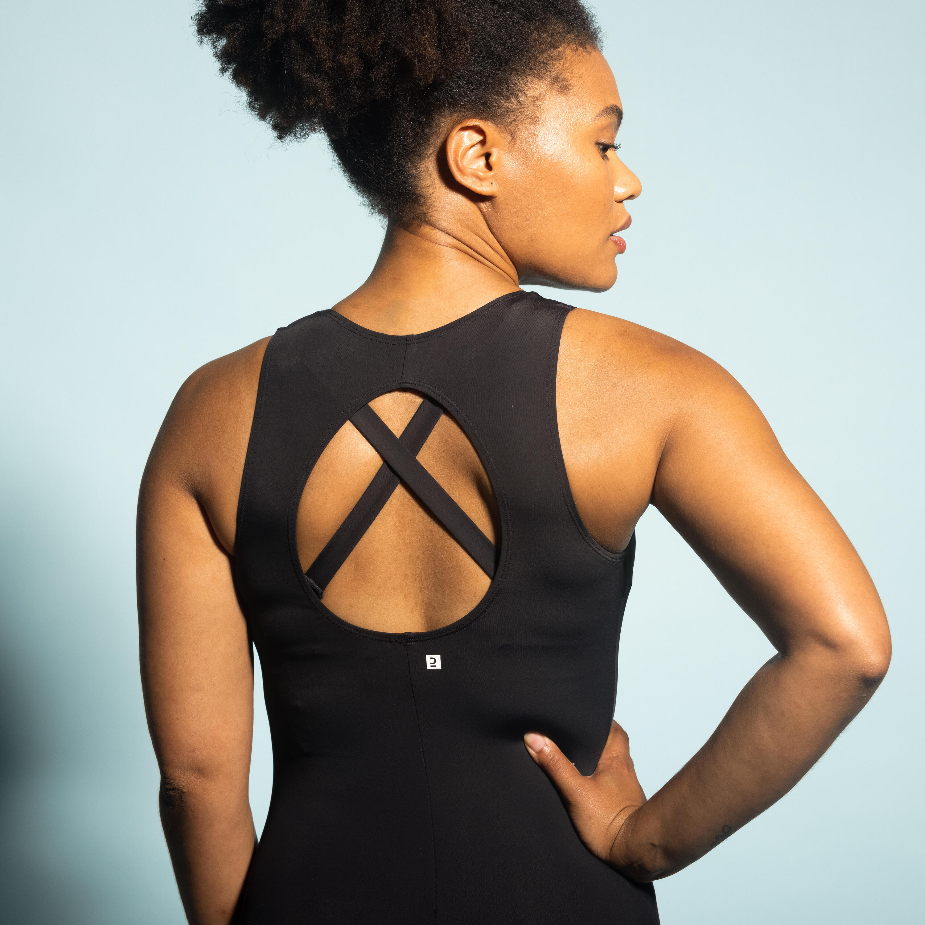 Maillot de bain 1 pièce aquagym-aquabike femme Lio noir 6/10