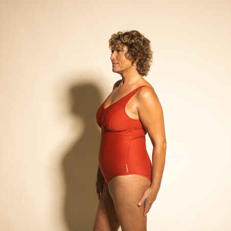 Moteriškas vientisas maudymosi kostiumėlis „Romi Salento“, raudonas