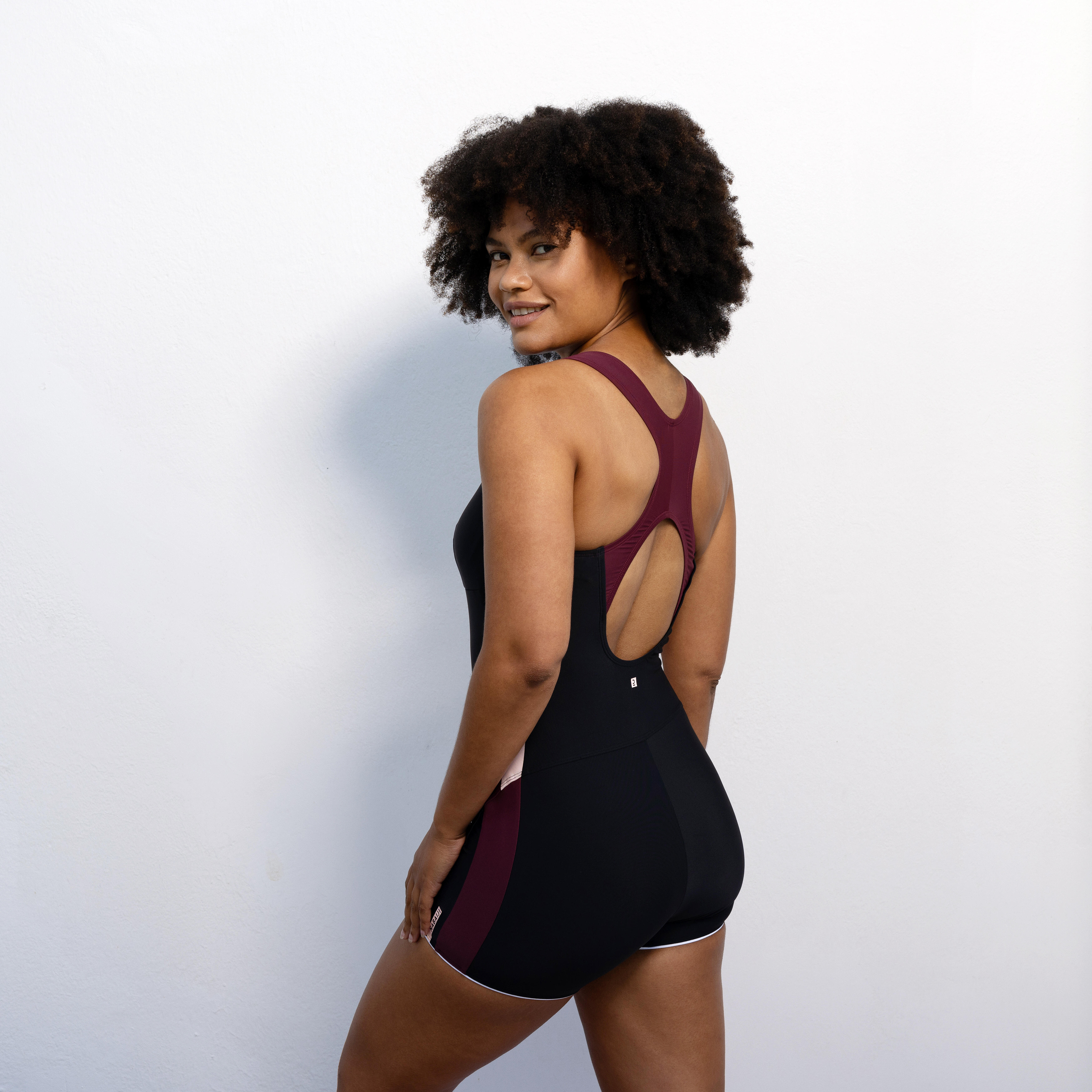 Maillot de bain 1 pi ce shorty Aquafitness femme Sofi