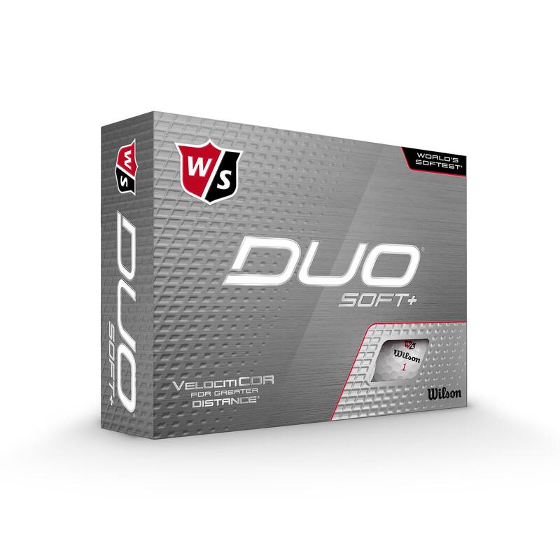 Palline golf Wilson duo soft + bianche x12