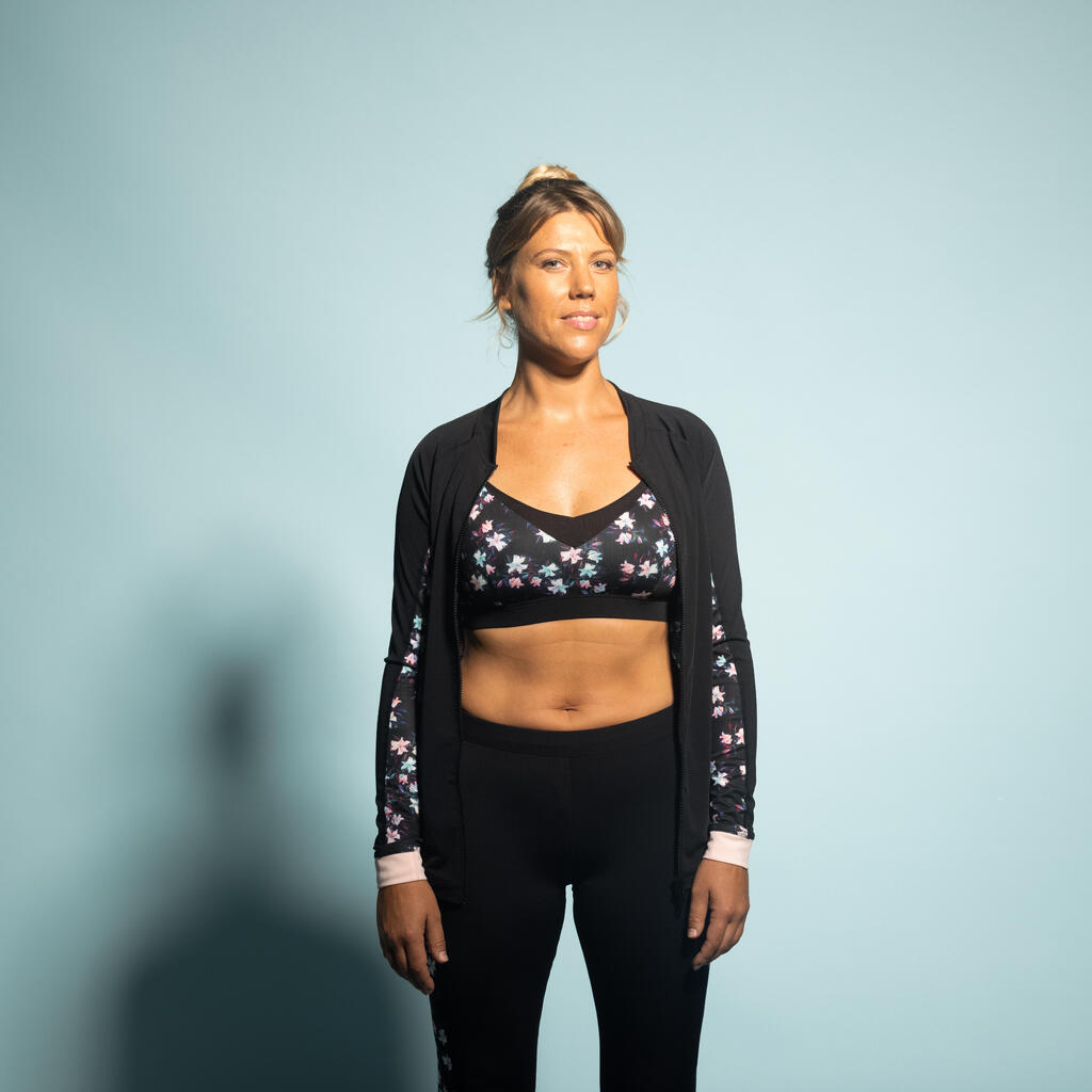 Aquafitness-Leggings Sisi Aquagym Aqua-Cycling Damen schwarz