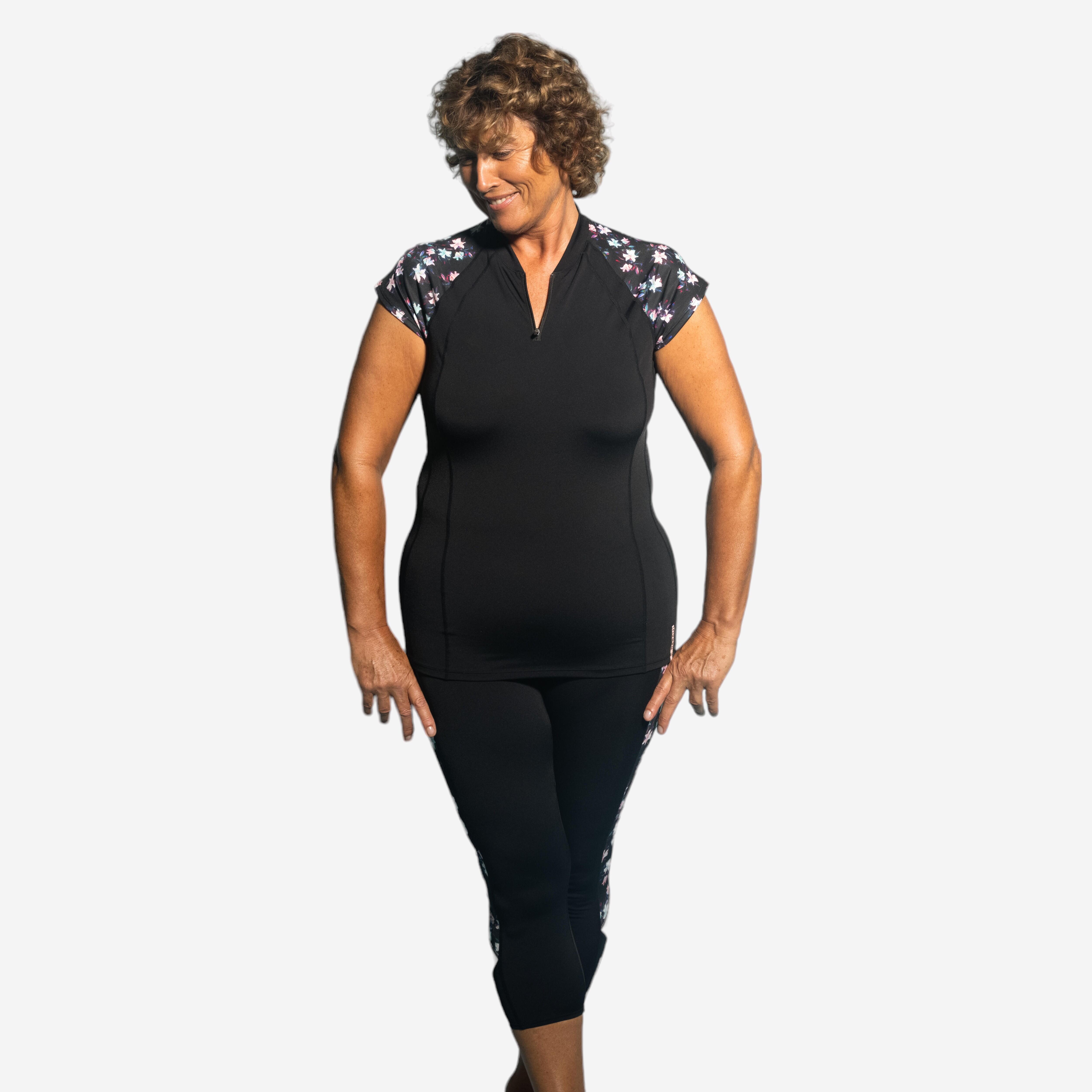 Short-Sleeved T-shirt Sisi Anna Black 