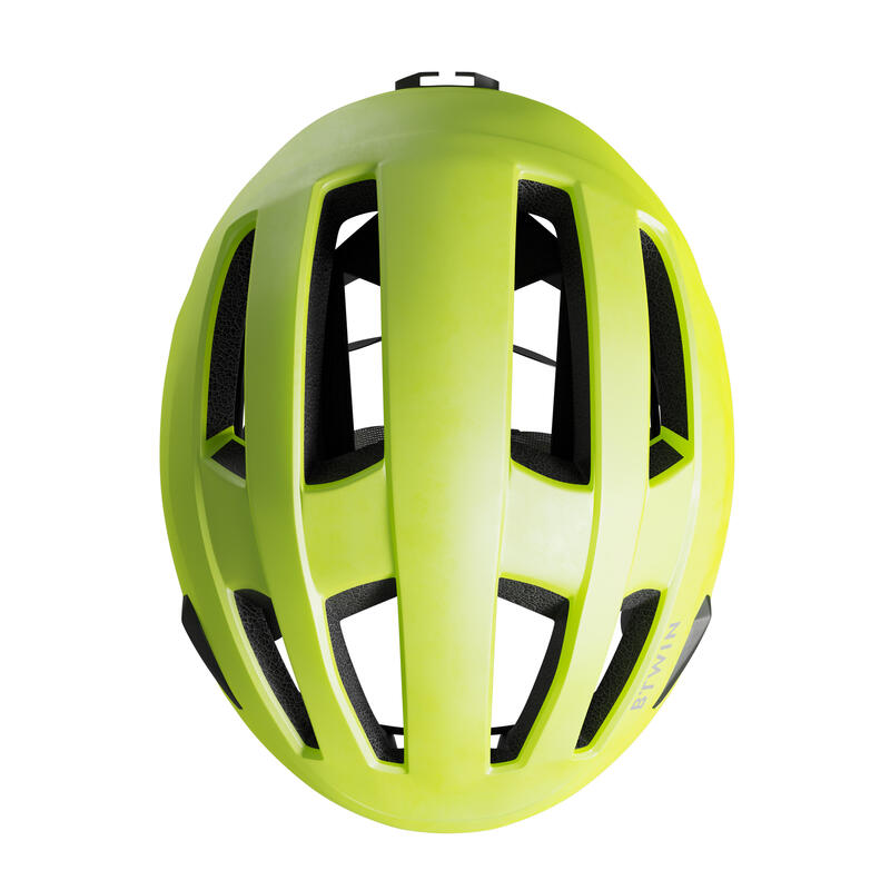 Cyklistická helma 500  reflexní žlutá