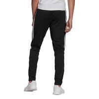 Slim-Fit Football Tracksuit Bottoms Sereno - Black/3 Stripes