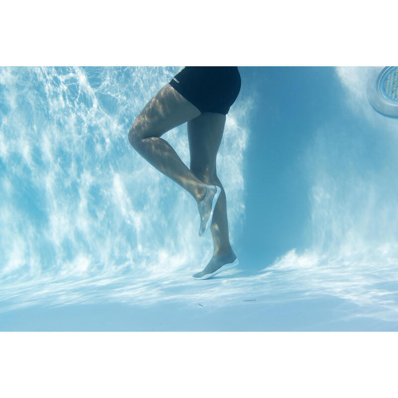 Waterschoenen voor aquabike of aquagym Fitshoe kaki