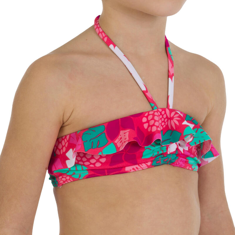 Maillot de bain 2 pièces fille bandeau volant LG ALOHA