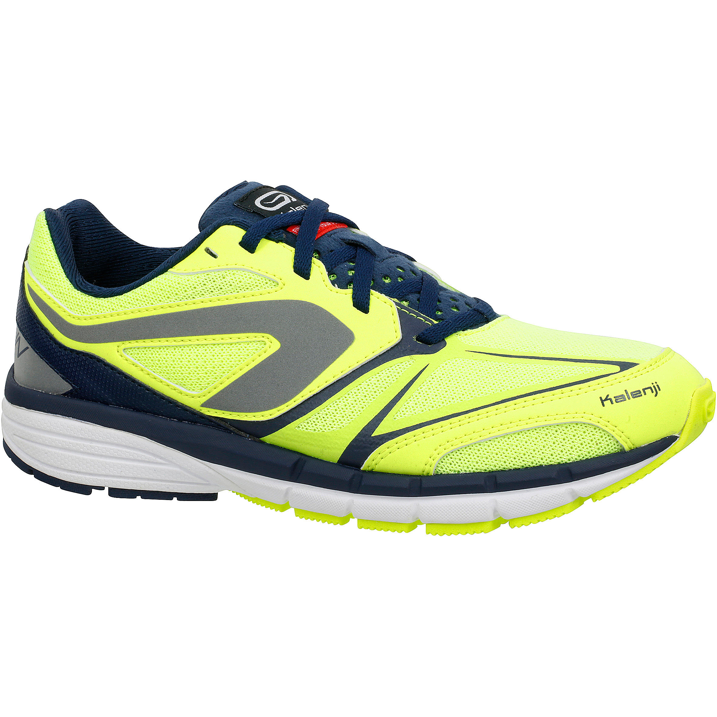 KALENJI KALENJI KIPRUN BOY'S RUNNING SHOES YELLOW/ DARK BLUE