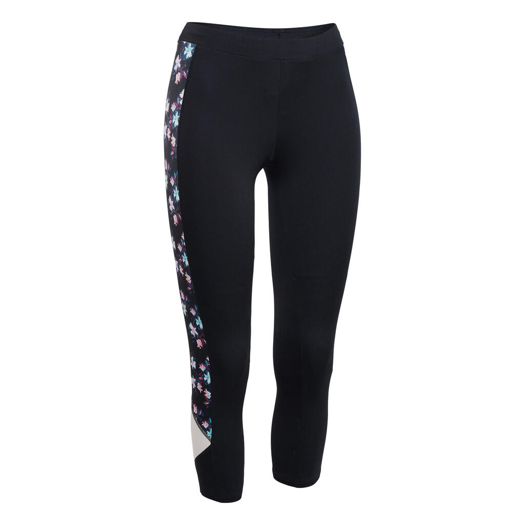 Aquafitness-Leggings Sisi Aquagym Aqua-Cycling Damen schwarz