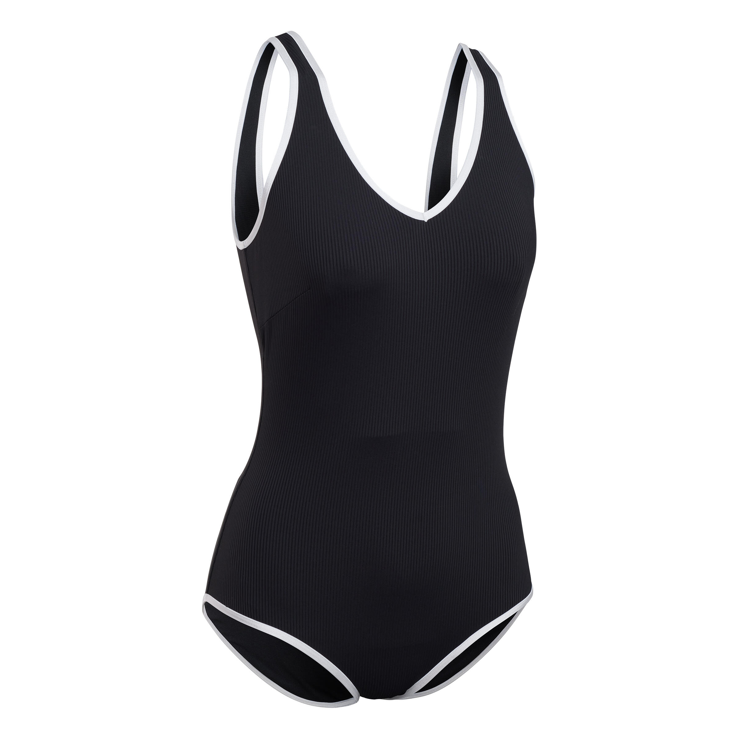 Women's Aquagym 1-piece Swimsuit Ines - Black 14/16