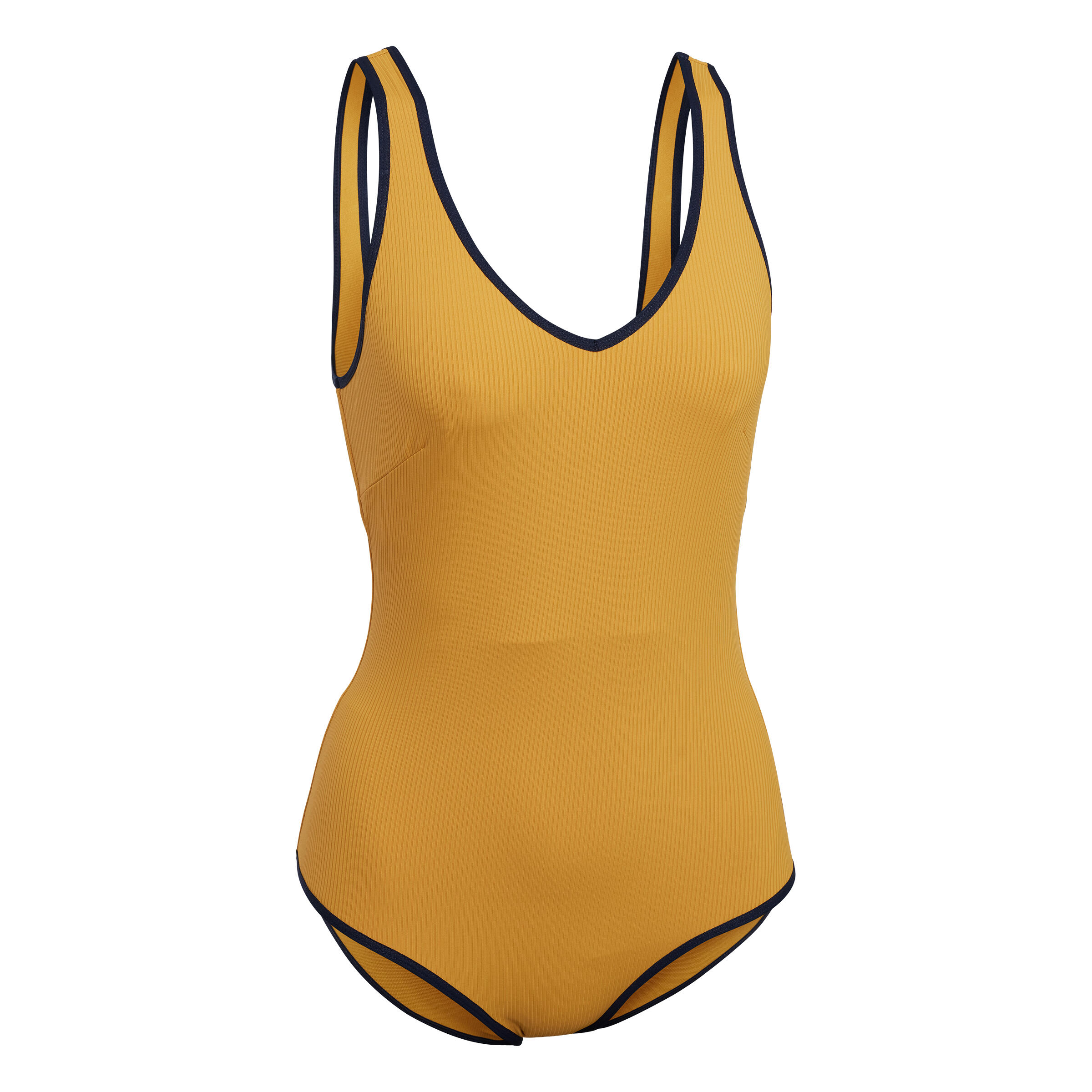 Women's Aquafit 1-piece Swimsuit Ines - Mustard 10/10
