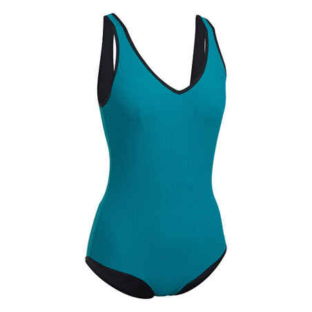 Women's Aquafit 1-piece Swimsuit Ines - Green