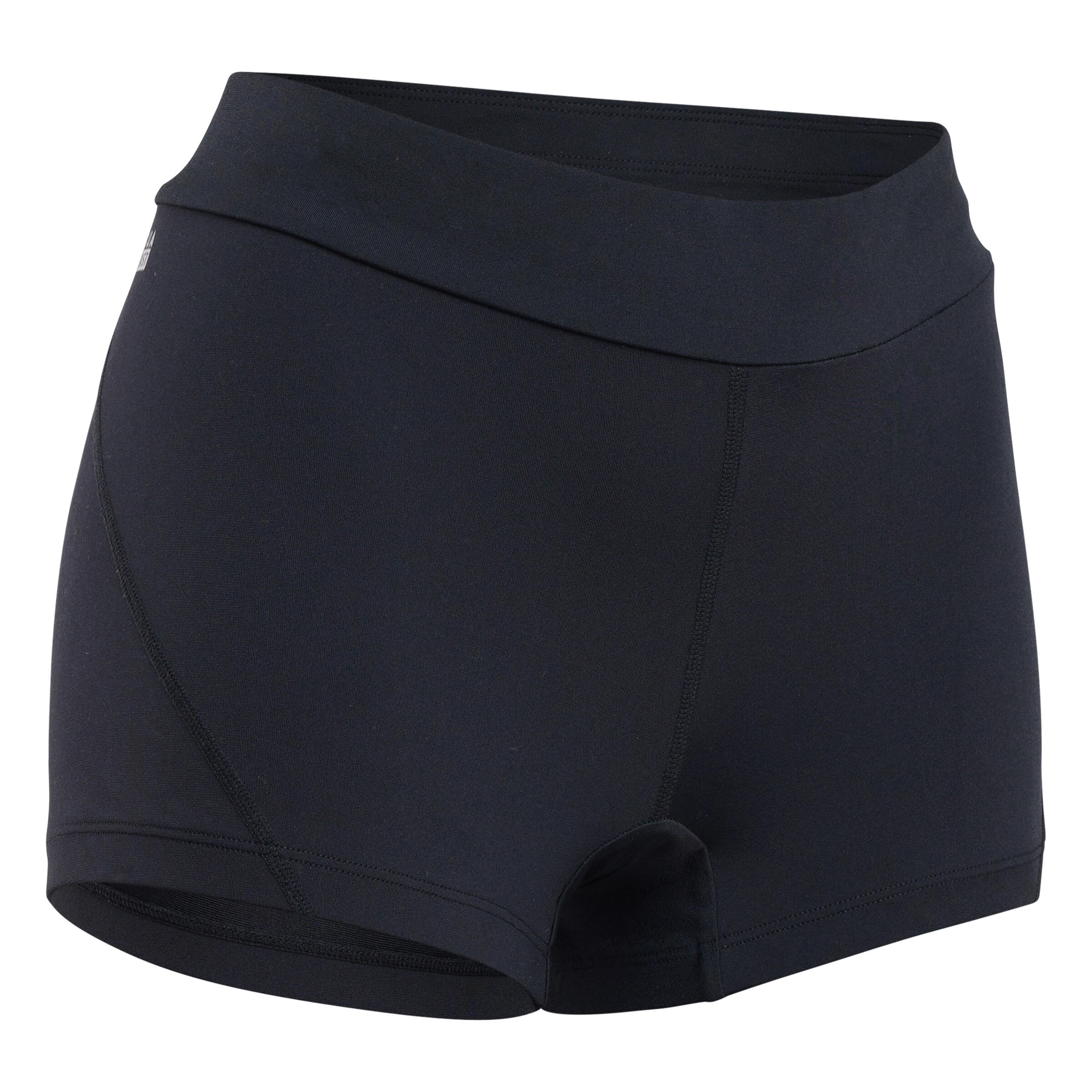 Pantalon short bikini Mujer natación negro 4/7