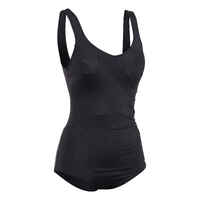 Women's Aquafitness One-Piece Swimsuit Karli - Lys Black