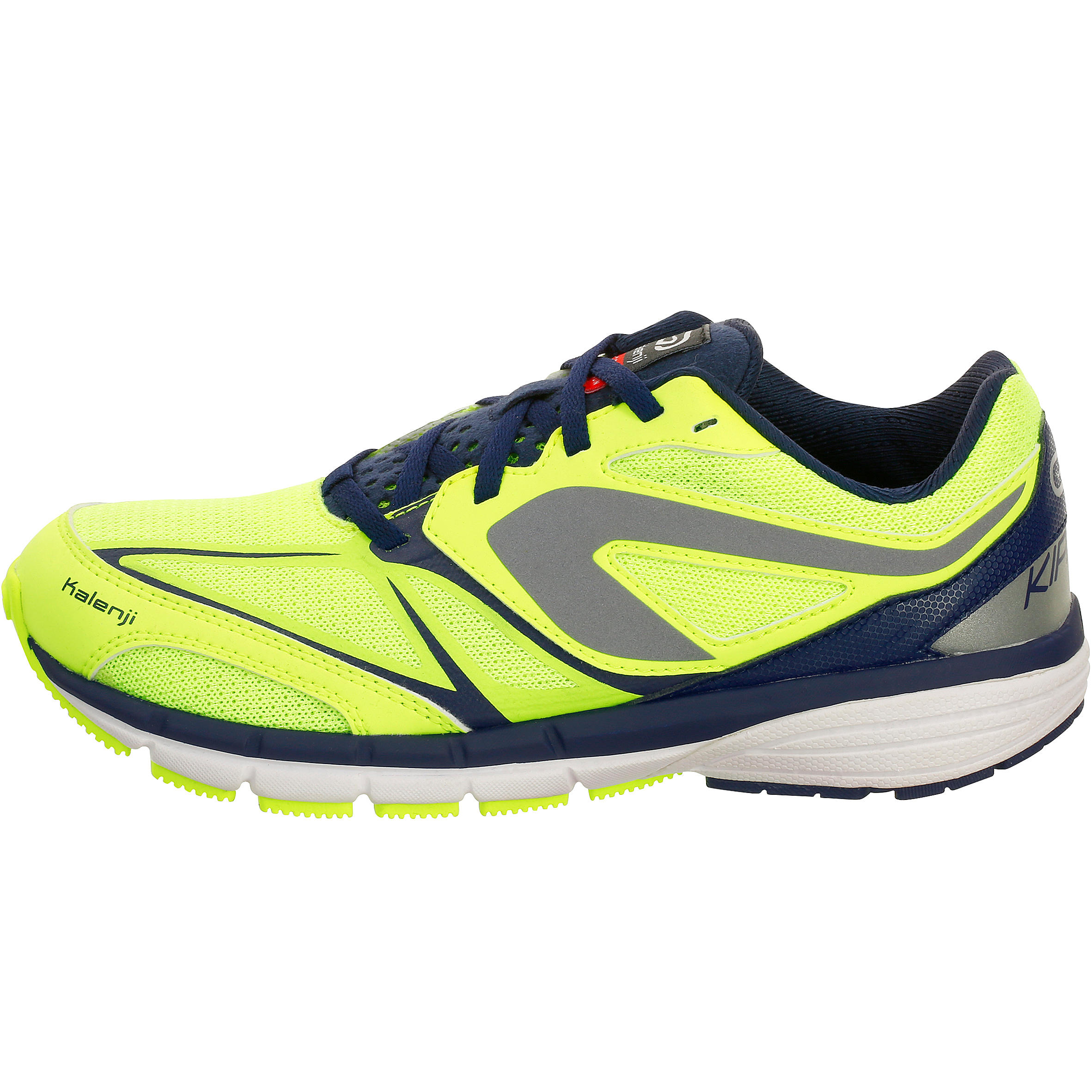 KALENJI KIPRUN BOY'S RUNNING SHOES YELLOW/ DARK BLUE 8/16