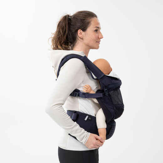 
      Babytrage physiologisch ab 9 Monate bis 15 kg Bergwandern - MH500 marineblau
  