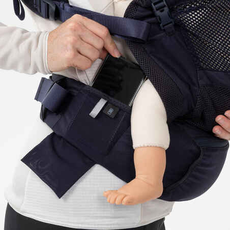 Physiological Baby Carrier from 9 months to 15 kg - MH500 Navy Blue