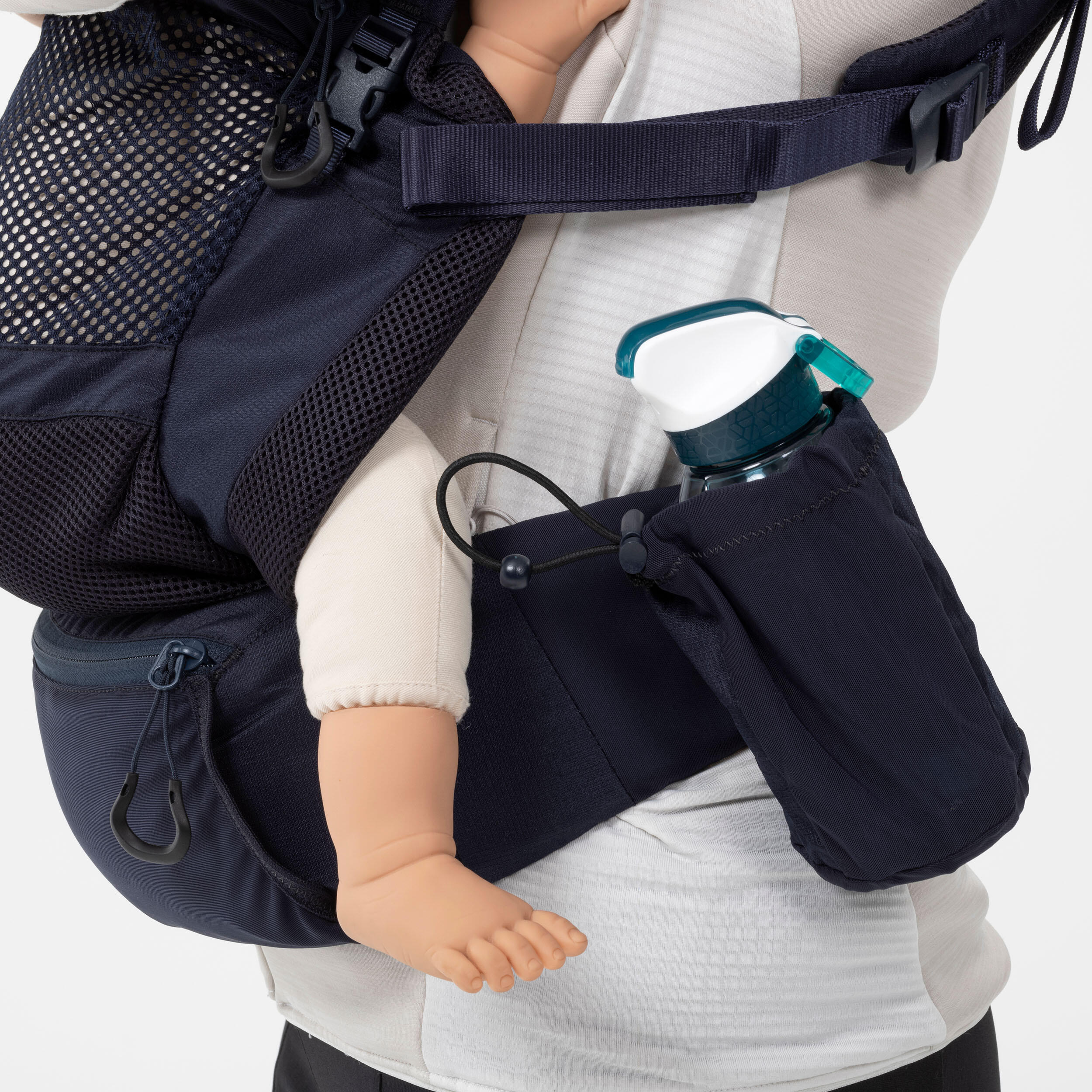Physiological Baby Carrier from 9 months to 15 kg - MH500 Navy Blue 10/15