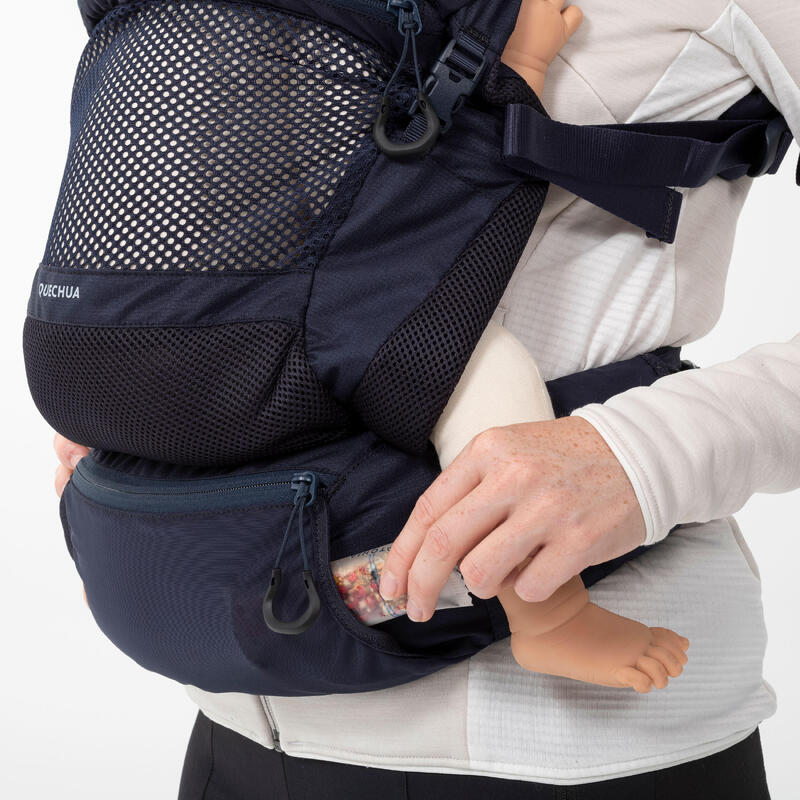 Porte-bébé physiologique de 9 mois à 15kg - MH500 bleu marine