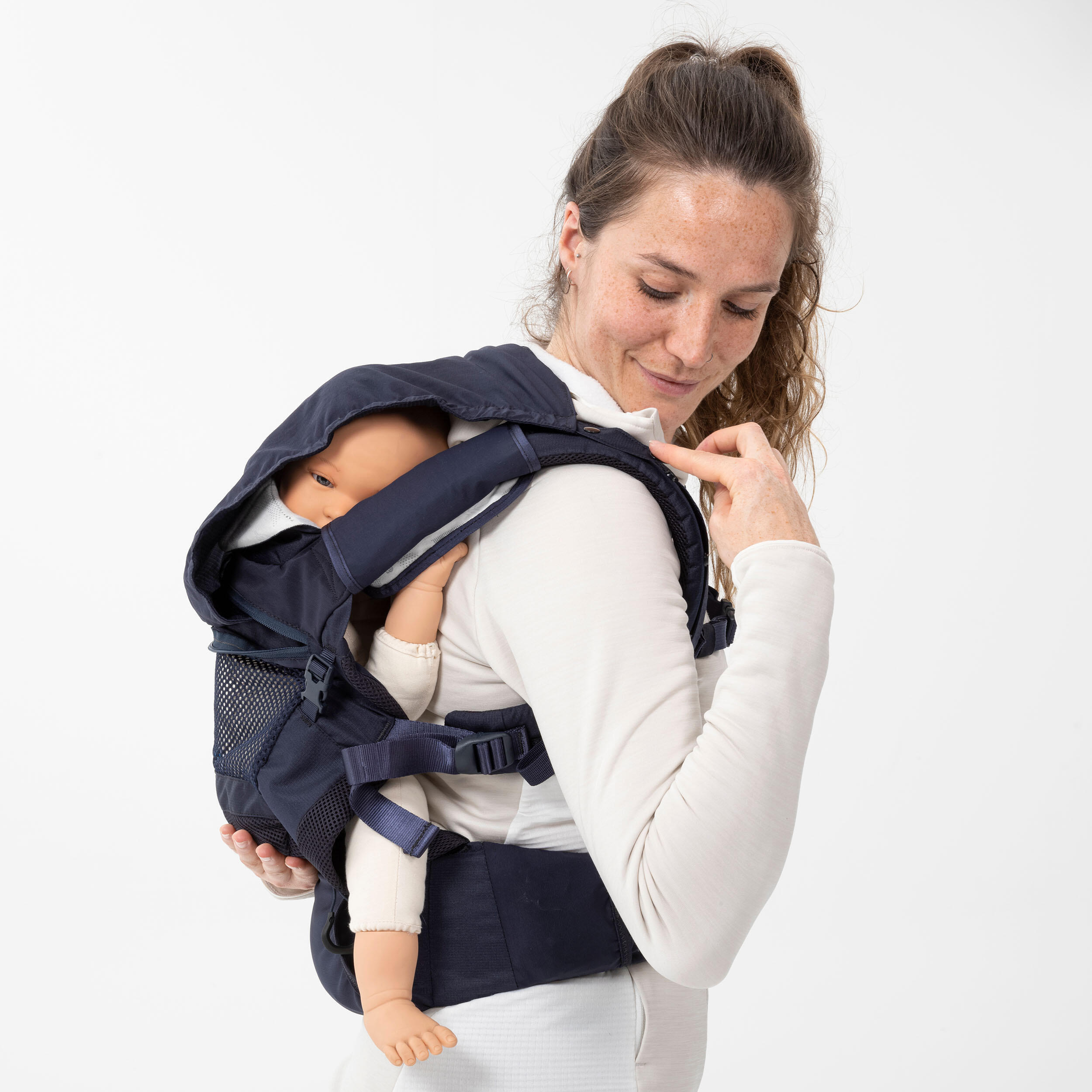 Physiological Baby Carrier from 9 months to 15 kg - MH500 Navy Blue 14/15