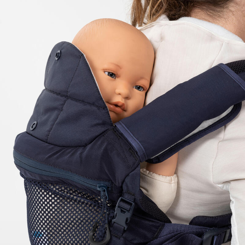 Porte-bébé physiologique de 9 mois à 15kg - MH500 bleu marine