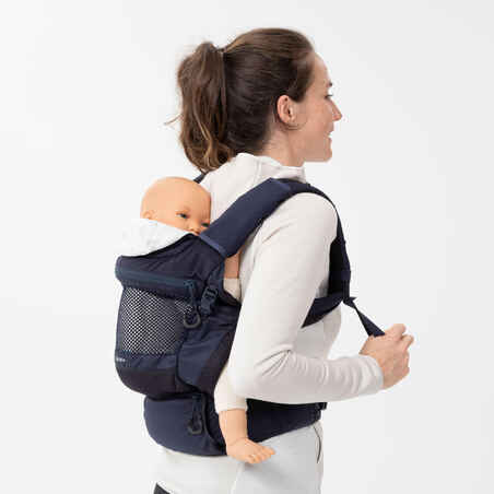 Portabebés ergonómico de 9 meses a 15kg - MH500 azul marino - Decathlon