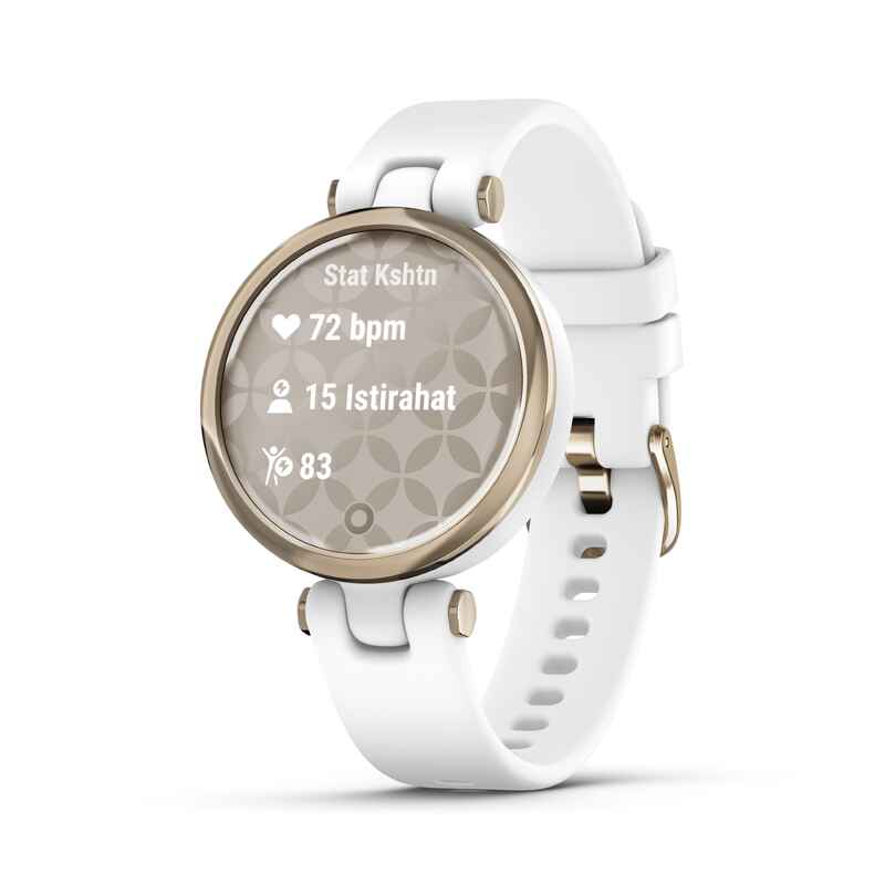 Lily GPS Smartwatch Metal Hazel/White Silicone - Decathlon