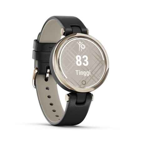 Lily GPS Smartwatch Metal Hazel/Black Leather