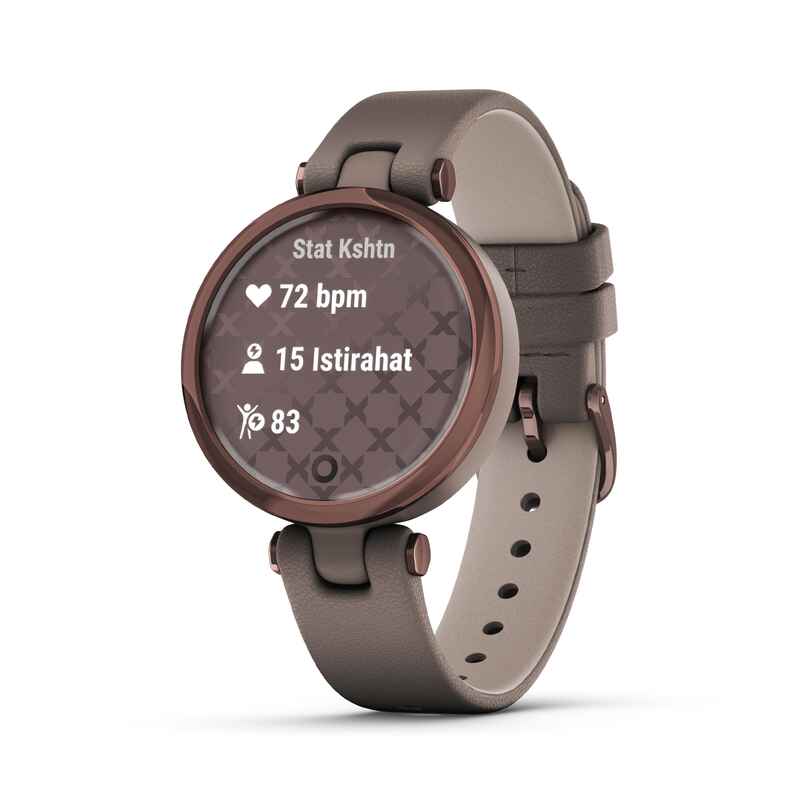 Lily GPS Smartwatch Cocoa/Paloma Leather