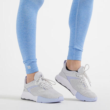 Chaussures de fitness 520 femme blanches et bleues