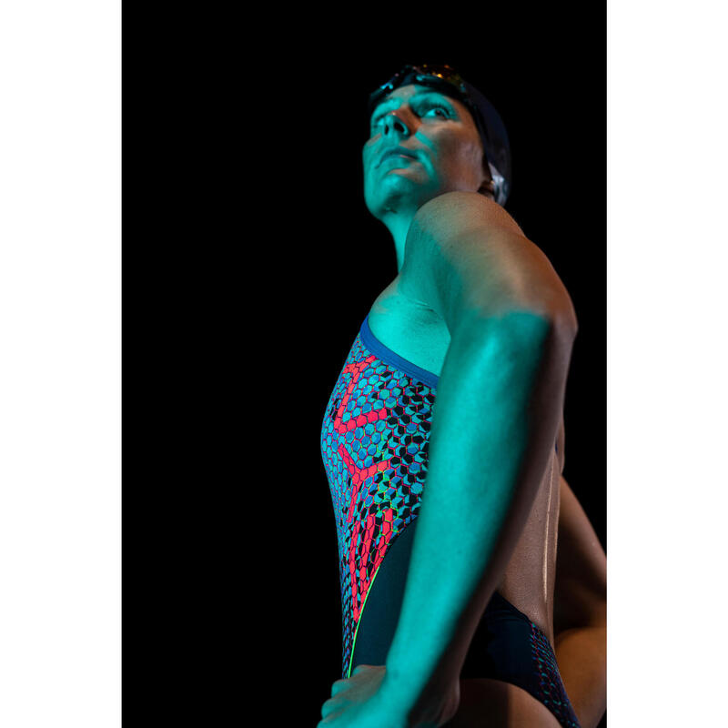 Maillot De Bain De Natation Femme Une Pièce Lexa Eska Bleu Vert