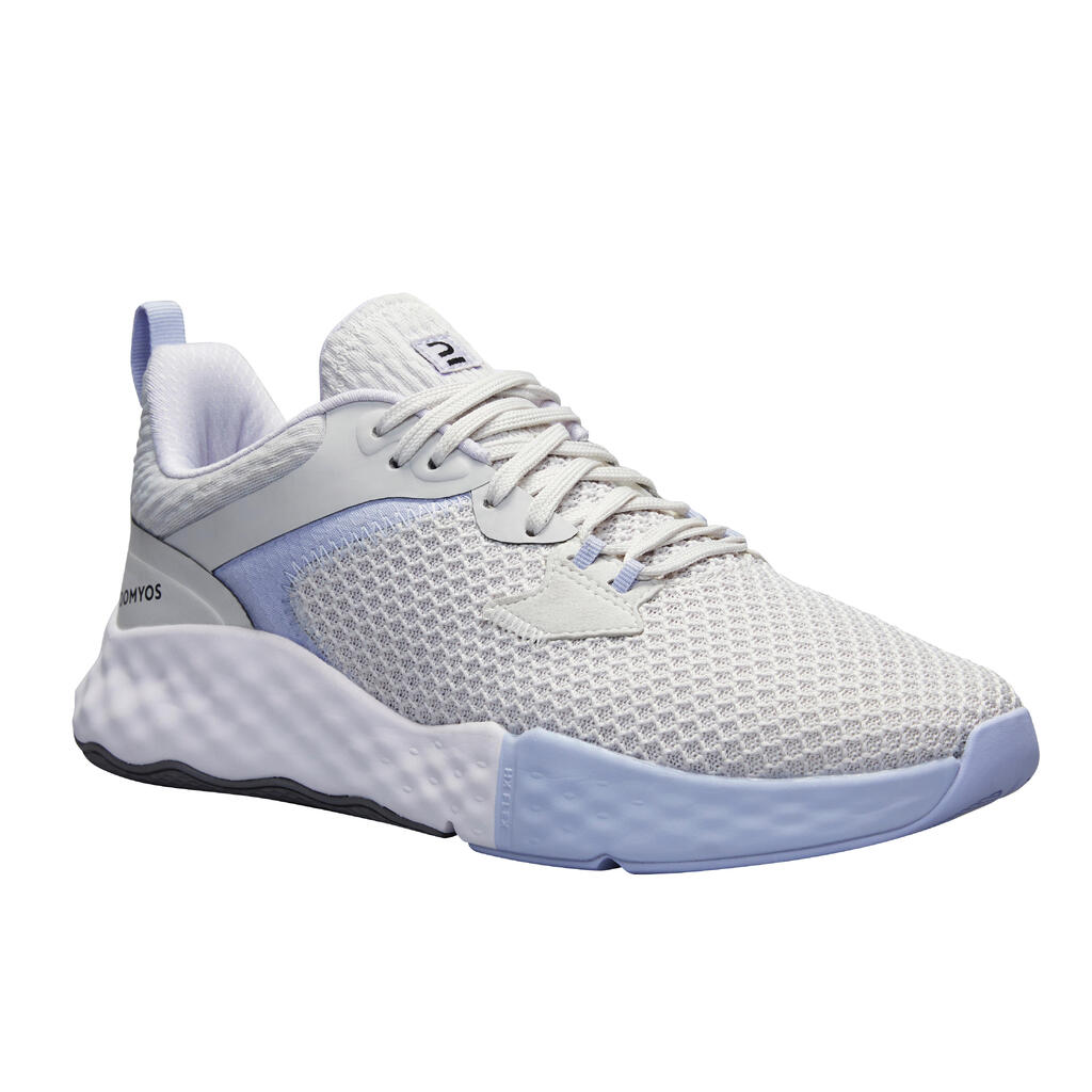 Chaussures de fitness 520 femme blanches et bleues