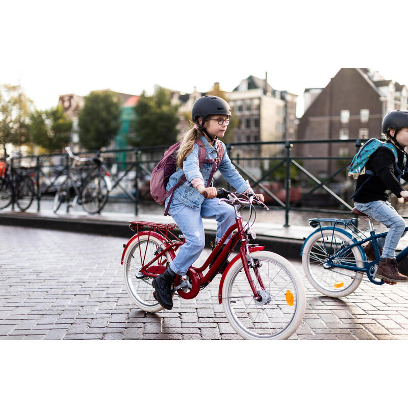 Kinderfahrrad City Bike 20 Zoll Elops 900 rot