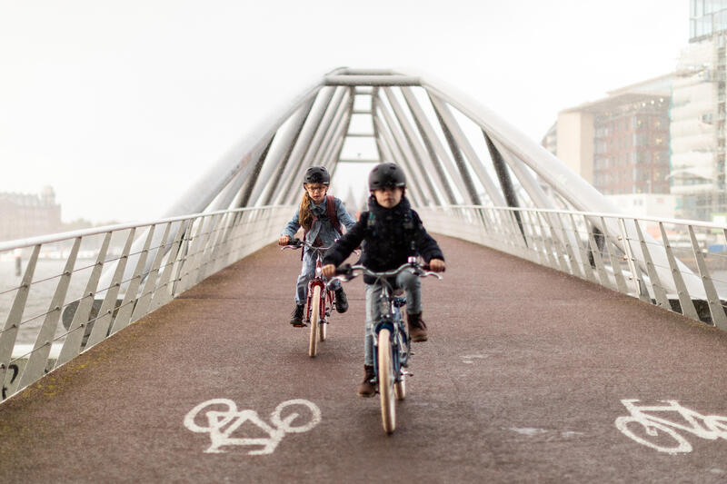 Stadsfiets voor kinderen Elops 900 rood 20 inch 6-9 jaar